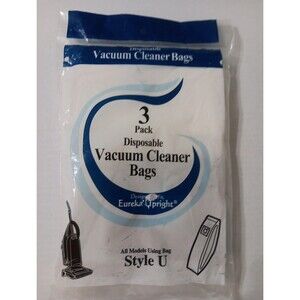 Pack of 3 ~ Eureka (Style - U) Vacuum Bags - New, Sealed